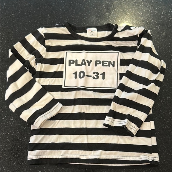 Kids 3T Halloween Pajama Bundle - Skeleton and Striped Kids Pajama Set - Picture 3 of 9